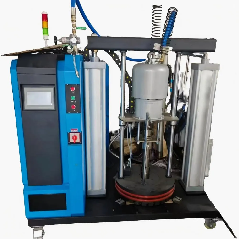 Two-component potting machine for industrial resin encapsulation