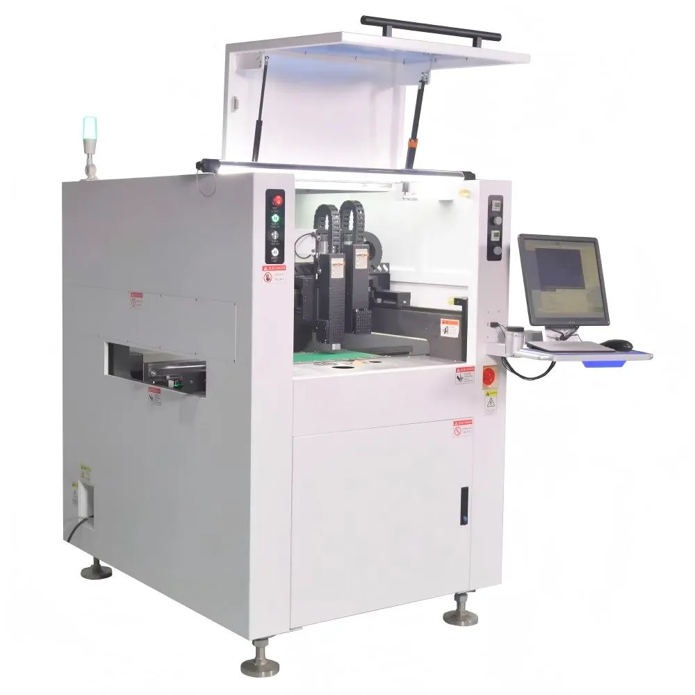 Inline automatic dispensing machine for precision manufacturing