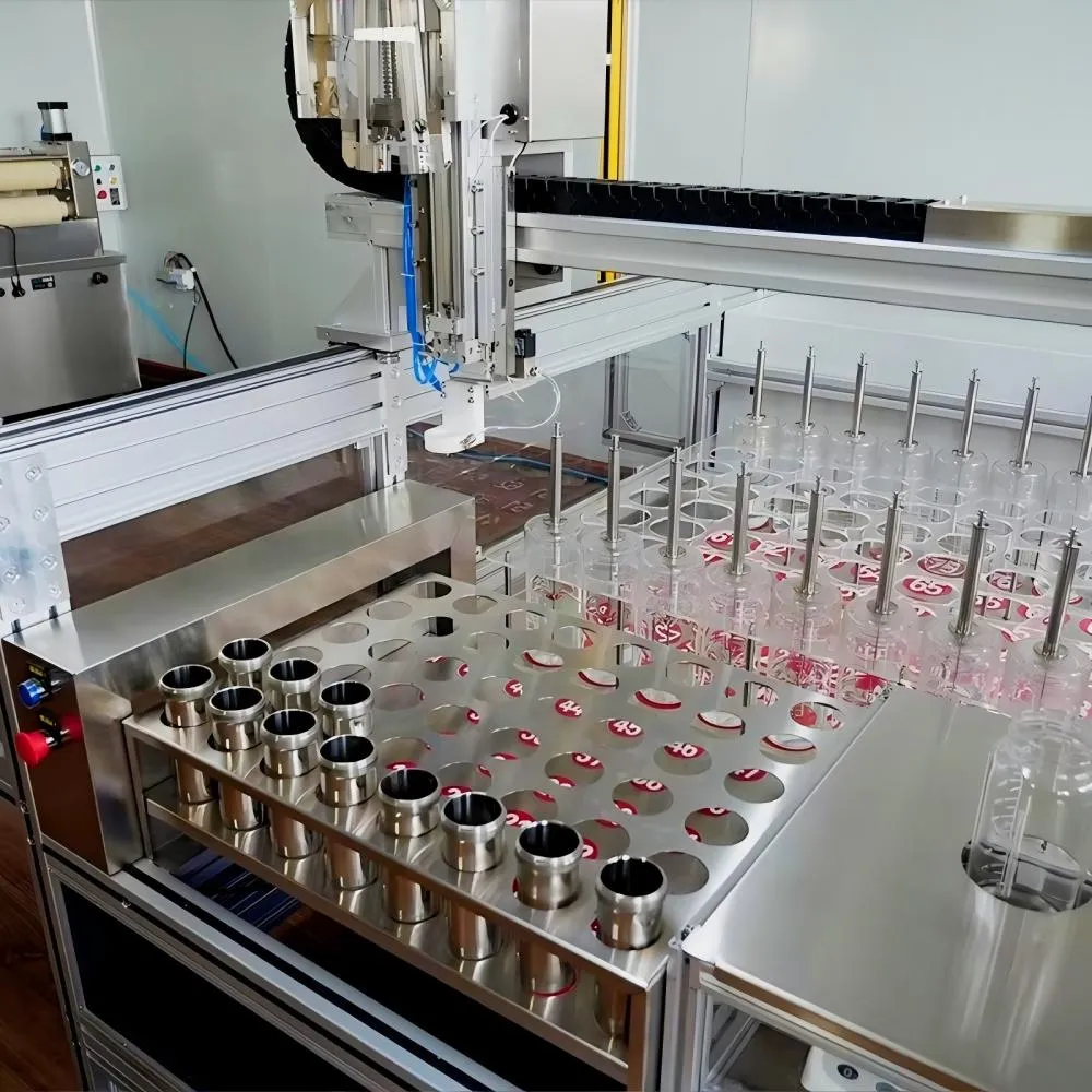 Automated dispensing production line with multi-axis robot