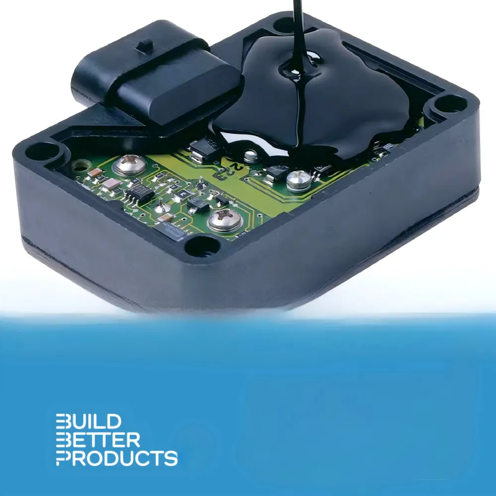 Epoxy potting application for electronic sensor module