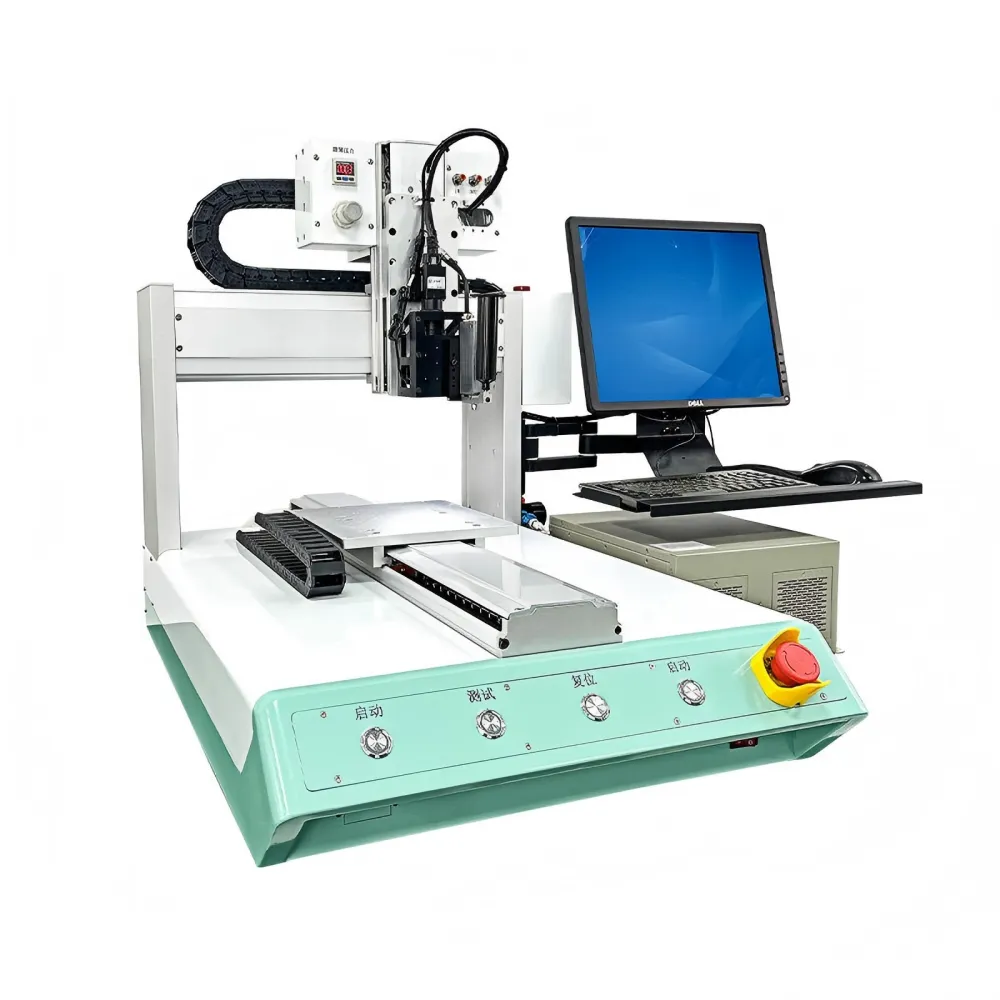 Desktop automatic glue dispensing robot with computer control